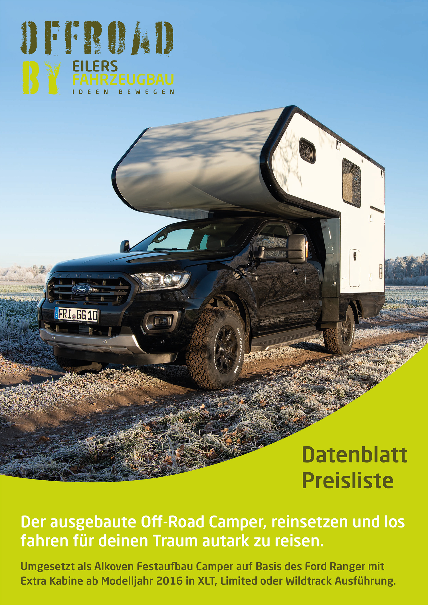 Offroad Camper ausgebaut Datenblatt